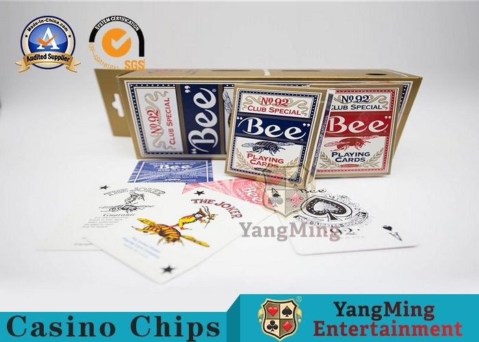Originele Amerikaanse Pookclub 92 de Speelkaarten van het Bijencasino met UV Zwart Kerndocument