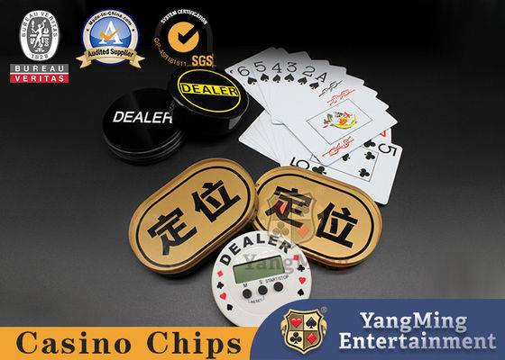 Golden Oval Positioning Card International Bull Poker Table Game Accessories