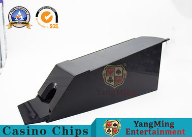 Fully Enclosed 8 Deck Casino Card Shoe Black Waterproof Plastic Cutting Smooth