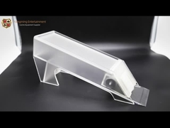 8 de paren van van het de Kaarten Acryl Berijpte Casino van Pookkaarten Plastic de Lijsthandelaar kunnen worden aangepast