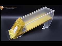 Texas Poker Baccarat Polished Gold 8 de Handelaar van de het Casinolijst van de Dekpook keurt Douane goed