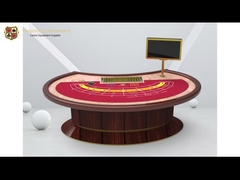 De Pooklijst Aangepaste Kleur van Lucky Six Baccarat Casino Table Mini Six People Oval Step