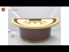Conventioneel van het de Plaatcasino van Ontwerp Half Rond Zwart Jack Gambling Table With Chip de Clubontwerp
