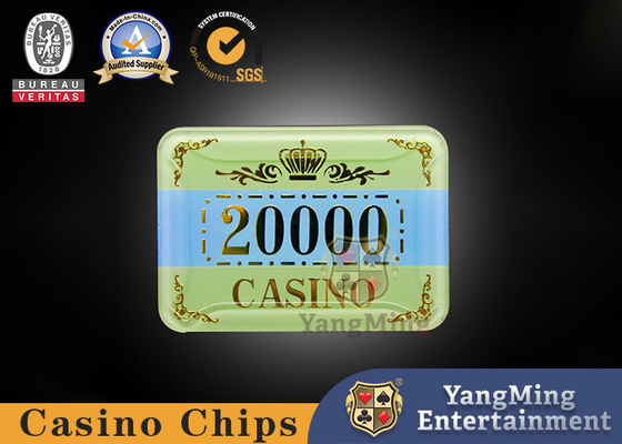 kopen Van het de Lijst de Acrylkristal van het casinobaccarat UV Anti-Counterfeit Pook Chips Can Be Customized online vervaardiging