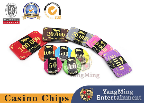 kopen 800pcs acryl van de het Casinopook van de Baccaratlijst RFID Klantgerichte identiteitskaart van Chip Set Crystal Plastic online vervaardiging