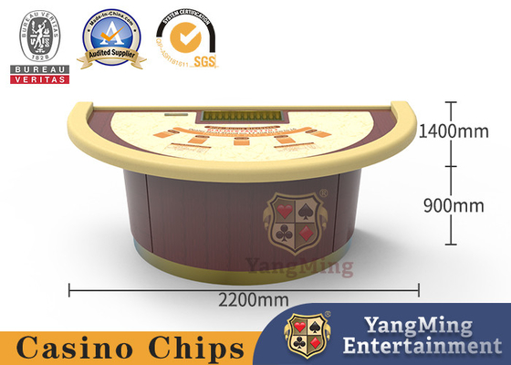 kopen De conventionele Halve Ronde Zwarte Jack Gambling Table With Chip-Club van het Plaatcasino online vervaardiging