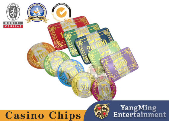 kopen Het Baccarat van drie Laag paste de Acrylshell pattern texas poker chip Vastgestelde het Gokken Lijst 760 aan online vervaardiging