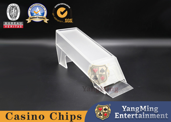 kopen 8 paar pokerkaarten casino tafel dealer schoen op maat doorzichtige acryl plastic ijzeren schacht online vervaardiging