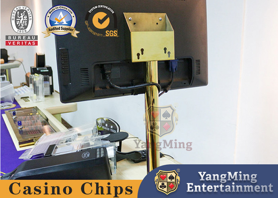 kopen Nieuw ontworpen gouden monitor bracket set voor poker casino tafel en tafelspellen online vervaardiging