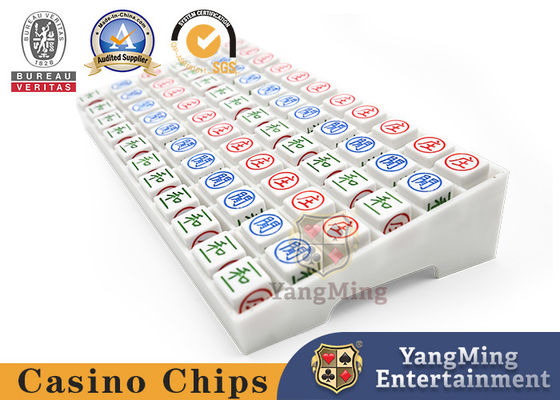 kopen 66pcs Casino Spel Accessoires Acryl ABS Plastic gesneden Baccarat Dew Poker Tafelspel Perlen online vervaardiging