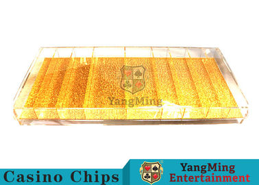 kopen Het mengen van het Gouden Slachtvarken Chip Games van Chip Tray Yellow Color For Gambling van het Luxecasino online vervaardiging