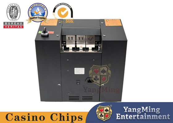 kopen Black Metal Double Port Casino Spelkaarten Automatische Shredder Voor Poker Afvalpapier online vervaardiging