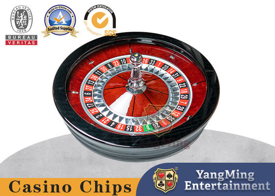 kopen American Manual Roulette Board Red Solid Wood Casino Table Texas Hold'em Poker 19cm Schacht online vervaardiging