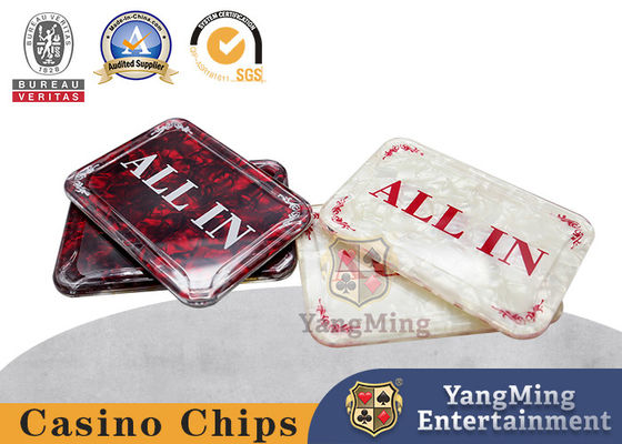 kopen Een gloednieuwe Acrylische vierkant ALL IN Positioning Card Texas Hold'Em Game Table Full Bet Design online vervaardiging