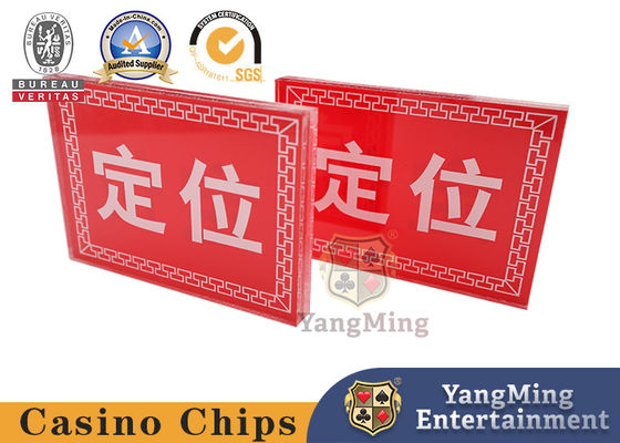 kopen Acrylic Positioning Card Square Red Bull Baccarat Texas Hold'em Pokerspel online vervaardiging