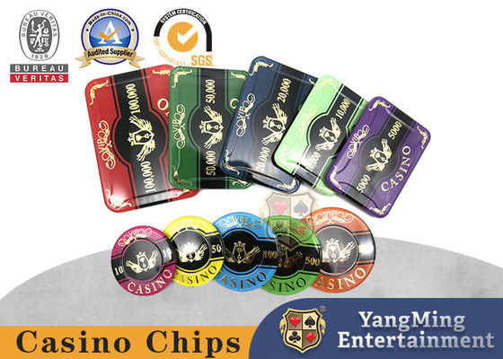 kopen Op maat gemaakte twee laag acryl chip set Baccarat poker chips 760 stuks warm stempelen online vervaardiging