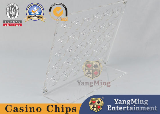 kopen Nieuwe 30 stukken poker chip holder rond ontwerp Macau casino tafel chip holder online vervaardiging
