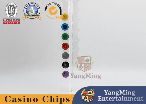 kopen Macau Casino Verticaal 16 Chip Holder Transparante Acryl Design 40mm Ronde Poker Chips online vervaardiging