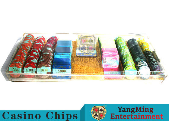 kopen Volledig transparante acryl 8-compartiment vergrendelbare chip box poker tafel handvat chip tray online vervaardiging