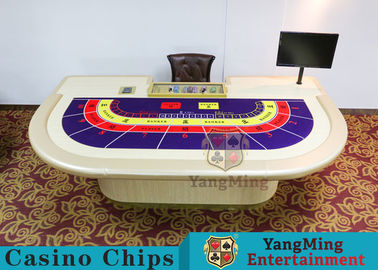 kopen Macau VIP Casino tafel Vermaak Poker Game Table Luxe 9 spelers online vervaardiging