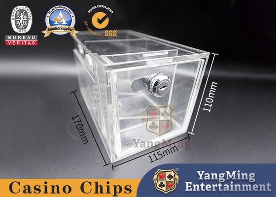 kopen Baccarat tafel poker weggooi houder Acryl transparante 8 paar met slot pin kaart doos online vervaardiging