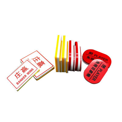 kopen Acryl gesneden Baccarat Banker Speler Casino Poker Table Game Table Top Chinese Engelse knop online vervaardiging