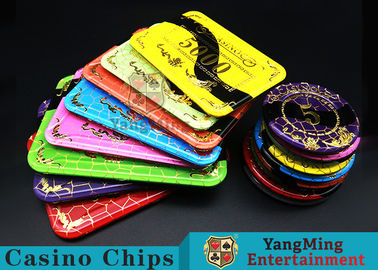 kopen Crystal Acrylic Casino Poker Chips met Mesh Bronzing Silk Screen online vervaardiging