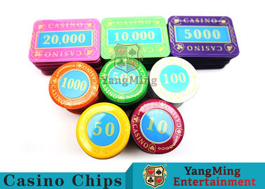 kopen Multi - Kleurendruk Taai en Duurzaam Crystal Casino Poker Chip Set online vervaardiging