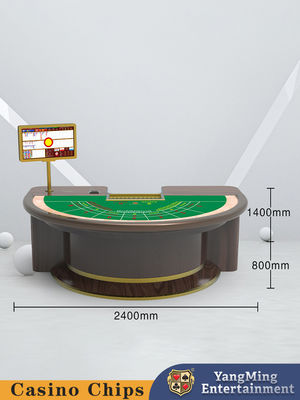 kopen Half Round Treadle Casino Baccarat Poker Gaming Table Voor Casual Entertainment Games Poker Gaming Tables online vervaardiging