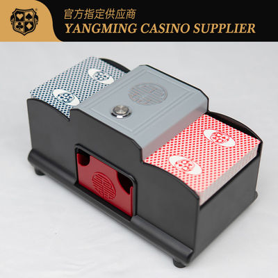 kopen 2 Decks Of Battery-Powered Dual-Purpose Poker Shuffler Baccarat Texas Amusement Game Table Shuffler online vervaardiging
