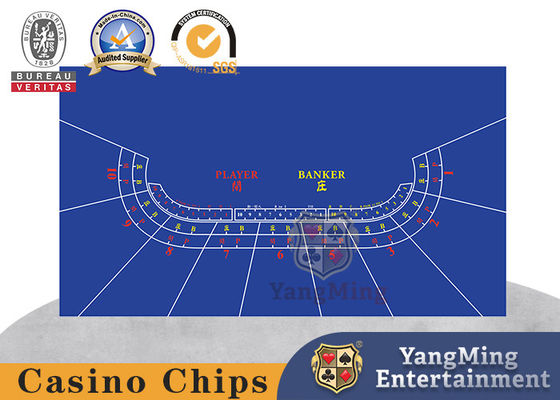 kopen 10 spelers Nr 4 het Speltafelkleed Naar maat gemaakt Texas Dragon Tiger Entertainment Layout van de Baccarat Blauw Waterdicht Pook online vervaardiging