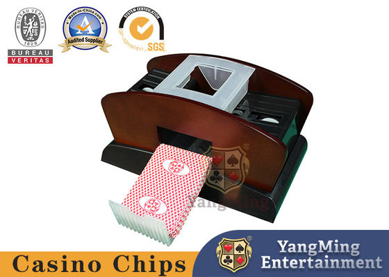 kopen 1 - 2 Deck Hout Poker Card Automatic Shuffler And Doubles Gebruik Spelkaarten Dealer Schoen online vervaardiging