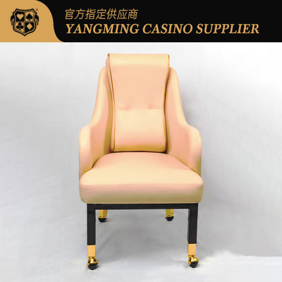 kopen Luxe aangepaste Wynn Macau Casino speler stoel Baccarat gaming stoel met wielen online vervaardiging