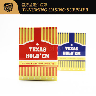 kopen Texas Grote afdruk Plastic speelkaarten Kleur doos Casino Entertainment Game speelkaarten online vervaardiging