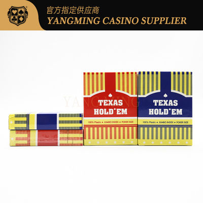 kopen Texas Large Letters 100% PVC plastic speelkaarten voor Texas Gambling Club Poker Games online vervaardiging