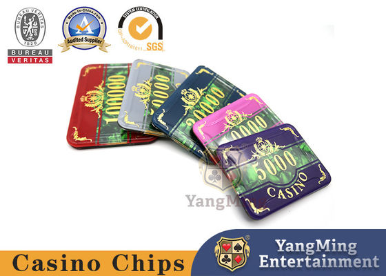 kopen 760Pcs van de Kleurenshell pattern texas security poker van Chip Box Three-Layer Acrylic Chip van de aluminiumlegering de Vastgestelde Franse Plastic Spaander online vervaardiging