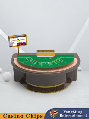 kopen Semi-circulaire treadle baccarat tafel Entertainment Leisure Club Poker Game Table online vervaardiging