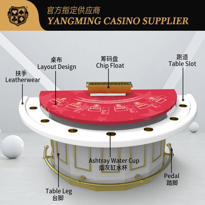 kopen Halve ronde bar beschermer blackjack tafel casino poker tafeldoek kleur aanpasbaar online vervaardiging