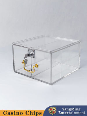 kopen Acrylische tweecompartiment vergrendeling chip case poker tafel spel tafel top chip case online vervaardiging
