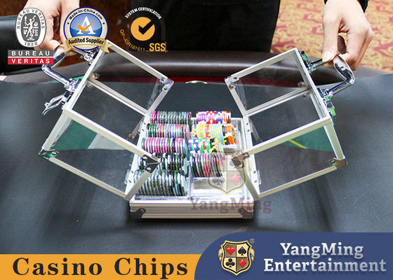 kopen Fabrieksvoorraad Aluminium 600 Yards Locking Chip Case Baccarat Texas Casino Poker Game Chip Case online vervaardiging