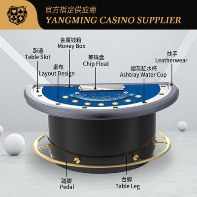 kopen Professionele luxe half ronde blackjack poker tafel voor casino en gaming kamer recreatieve games online vervaardiging