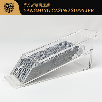 kopen Hoogwaardige professionele 8 dek transparante hoge dealer schoenen acryl poker dealer schoenen voor gokken online vervaardiging