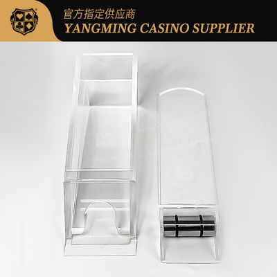 kopen Professionele casino 8 Deck Poker Capaciteit Duidelijke hoge Acryl Dealer Schoenen Voor Casino Baccarat Poker Games online vervaardiging