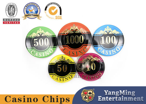 kopen 760 stukken hoogwaardige kristal acryl chips set Texas Hold'em warm stempelen plastic chips paarse anti-vervalsing chips munt fabriek spot online vervaardiging