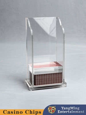 kopen Het acryl Transparante Pook Verlaten Baccarat Texas Table Game Card Box van de Kaartdoos online vervaardiging