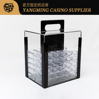 kopen 1000 Casino Poker Clay Chip Clear Acrylic Poker Chip Carrier-Includeert 10 Chip Racks online vervaardiging