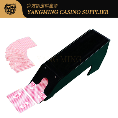 kopen Nieuwste zwarte acryl casino-kwaliteit dealer schoenen voor 8-deck baccarat en poker kaarten games online vervaardiging