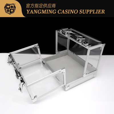 kopen Professionele Casino Acrylic Poker Case - 600 fiches met 6 opslagbakken online vervaardiging