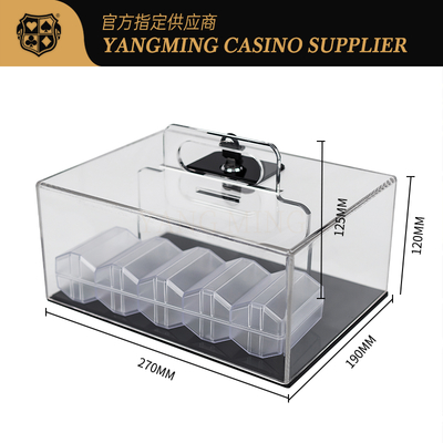 kopen Acrylic Poker Chip Holder - 400 Capacity Texas Hold'em Storage Case online vervaardiging