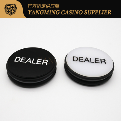 kopen Texas Hold hen Zwart-witte Tweezijdige Gravure om het Stuk van Chips Poker Table Size Pressing van de Handelaarskaart het Plaatsen online vervaardiging